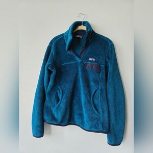 Patagonia Dark Teal Fleece Pullover Sweater Small